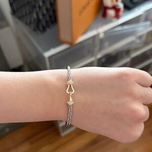 Elegant Gold and Silver Bracelet